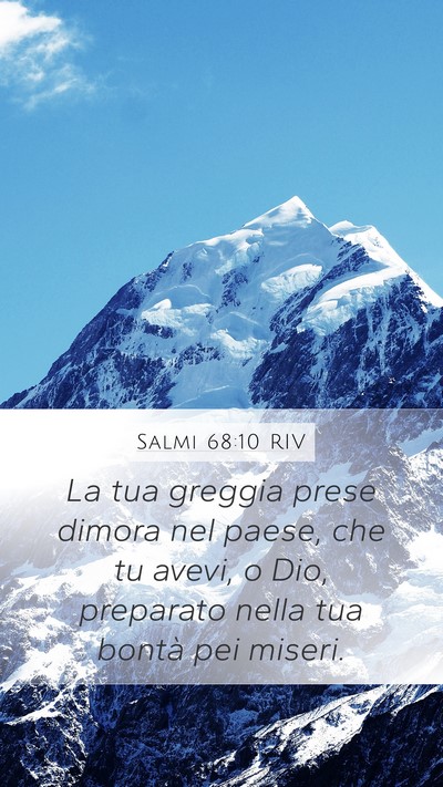Salmi 68:10 RIV Bible Verse Image