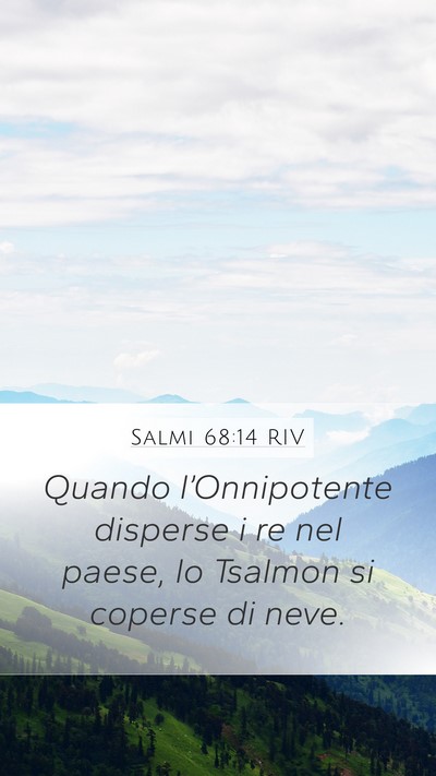 Salmi 68:14 RIV Bible Verse Image