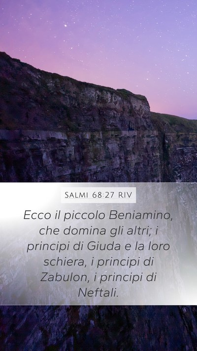 Salmi 68:27 RIV Bible Verse Image