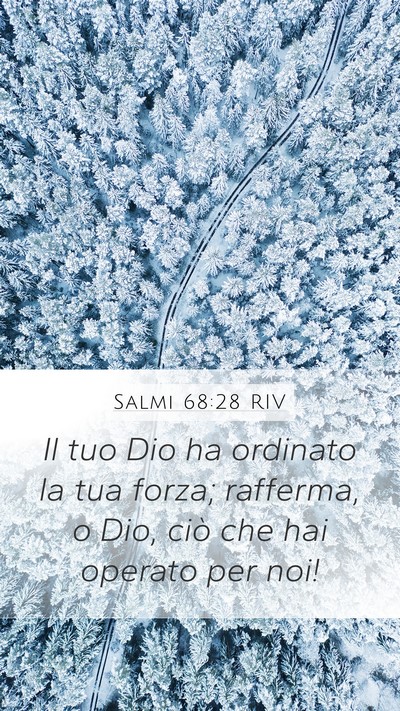 Salmi 68:28 RIV Bible Verse Image
