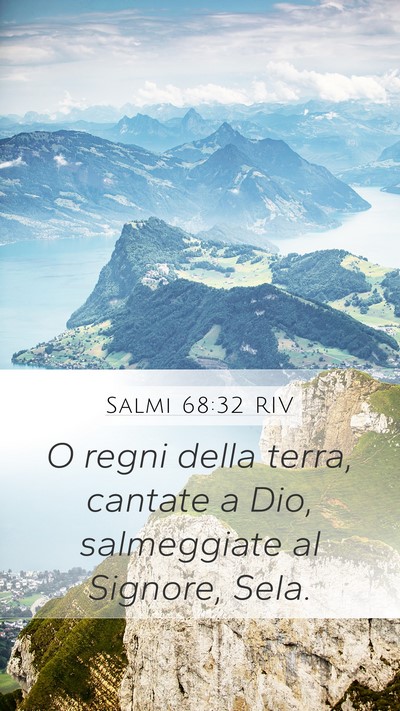 Salmi 68:32 RIV Bible Verse Image