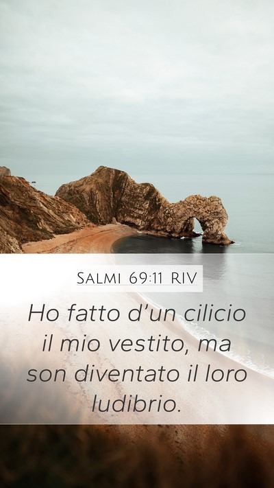 Salmi 69:11 RIV Bible Verse Image