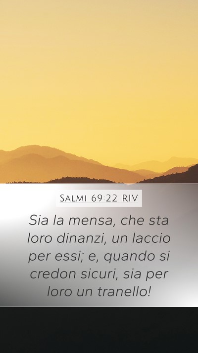 Salmi 69:22 RIV Bible Verse Image