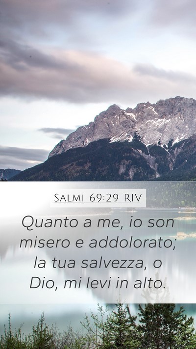 Salmi 69:29 RIV Bible Verse Image