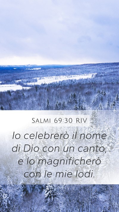 Salmi 69:30 RIV Bible Verse Image