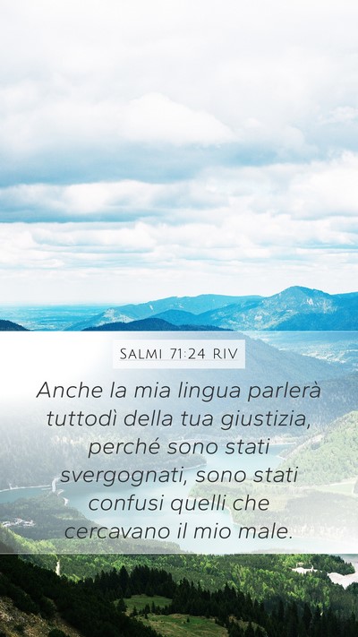 Salmi 71:24 RIV Bible Verse Image