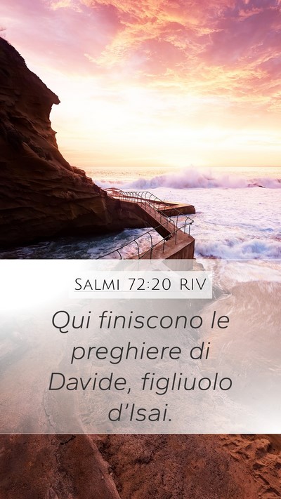 Salmi 72:20 RIV Bible Verse Image