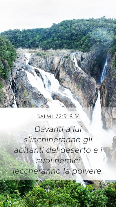 Salmi 72:9 RIV Bible Verse Image
