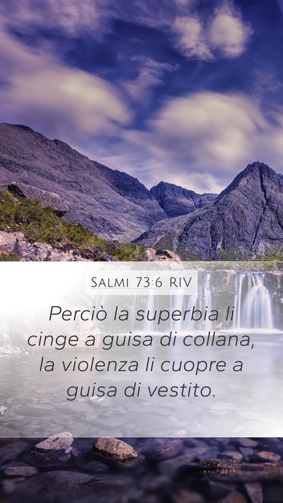 Salmi 73:6 RIV Bible Verse Image