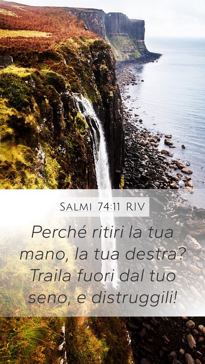 Salmi 74:11 RIV Bible Verse Image