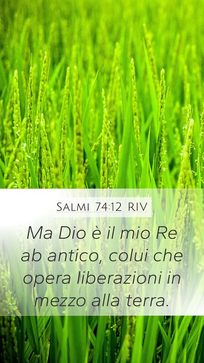 Salmi 74:12 RIV Bible Verse Image