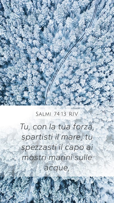 Salmi 74:13 RIV Bible Verse Image