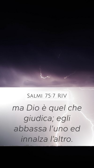 Salmi 75:7 RIV Bible Verse Image