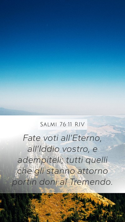 Salmi 76:11 RIV Bible Verse Image