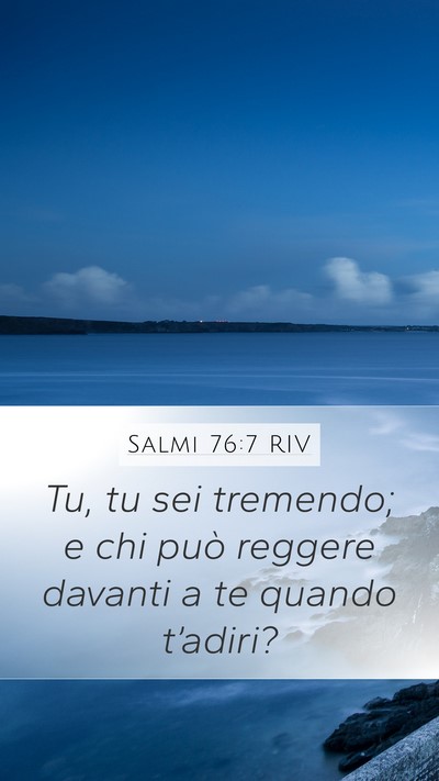 Salmi 76:7 RIV Bible Verse Image