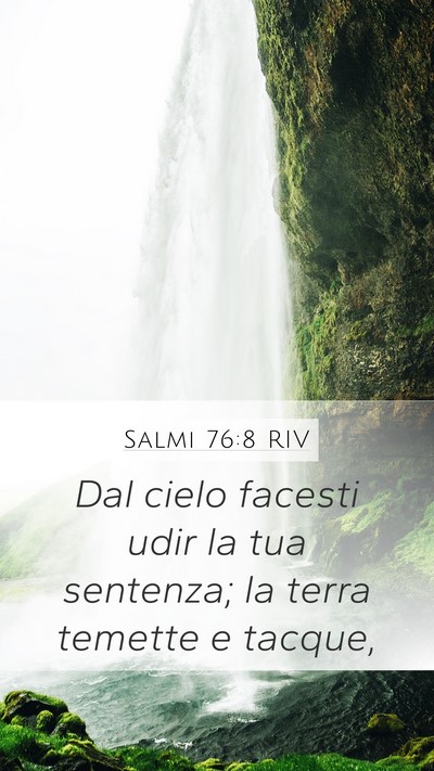Salmi 76:8 RIV Bible Verse Image