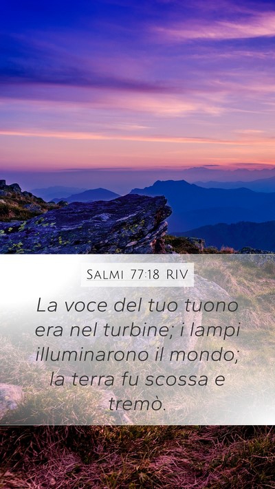 Salmi 77:18 RIV Bible Verse Image