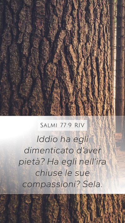 Salmi 77:9 RIV Bible Verse Image