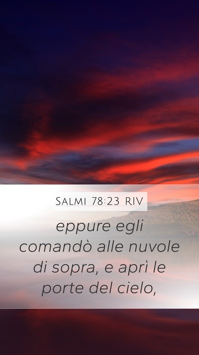 Salmi 78:23 RIV Bible Verse Image