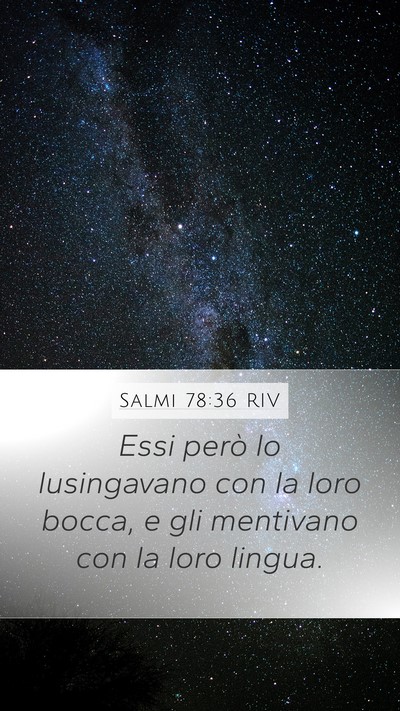 Salmi 78:36 RIV Bible Verse Image