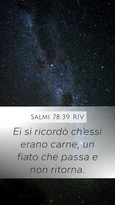 Salmi 78:39 RIV Bible Verse Image