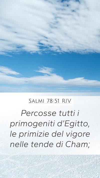 Salmi 78:51 RIV Bible Verse Image