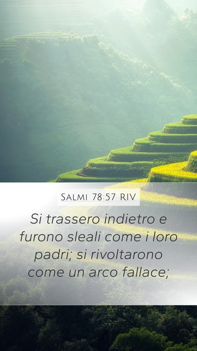 Salmi 78:57 RIV Bible Verse Image