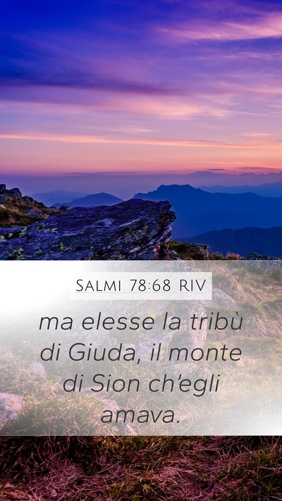 Salmi 78:68 RIV Bible Verse Image
