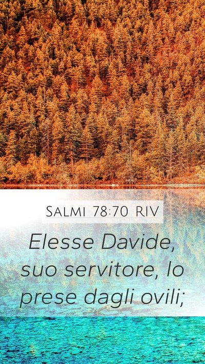 Salmi 78:70 RIV Bible Verse Image