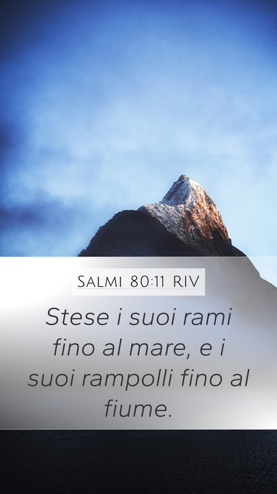 Salmi 80:11 RIV Bible Verse Image