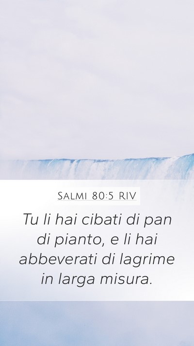 Salmi 80:5 RIV Bible Verse Image