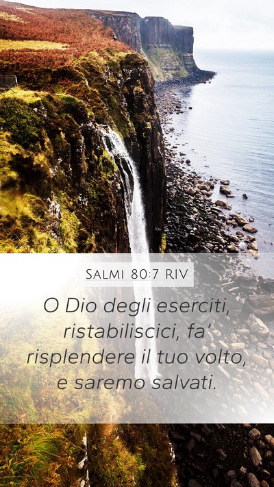 Salmi 80:7 RIV Bible Verse Image