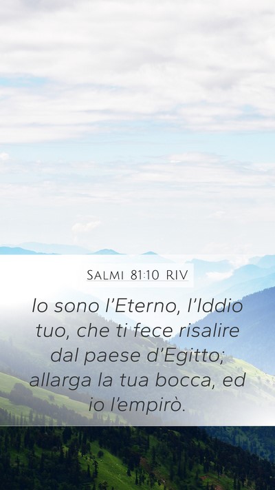 Salmi 81:10 RIV Bible Verse Image