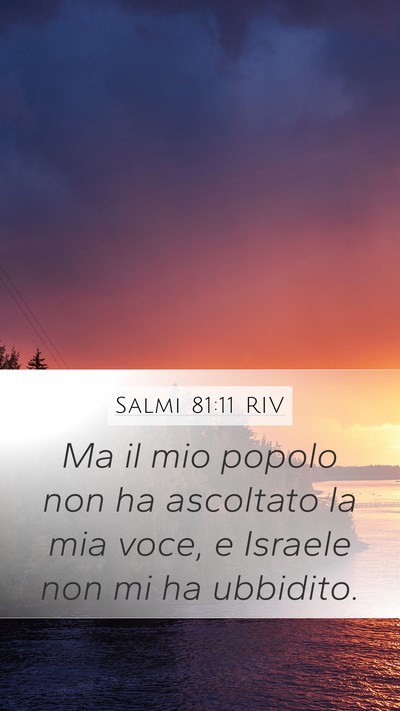 Salmi 81:11 RIV Bible Verse Image
