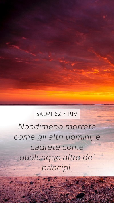 Salmi 82:7 RIV Bible Verse Image