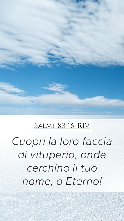 Salmi 83:16 RIV Bible Verse Image