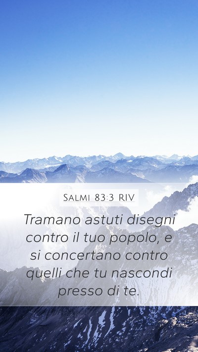 Salmi 83:3 RIV Bible Verse Image
