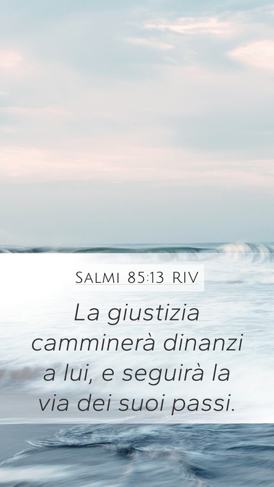 Salmi 85:13 RIV Bible Verse Image