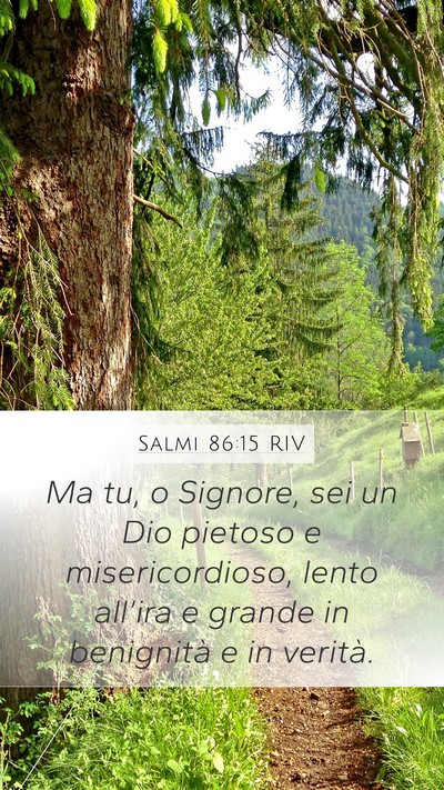 Salmi 86:15 RIV Bible Verse Image