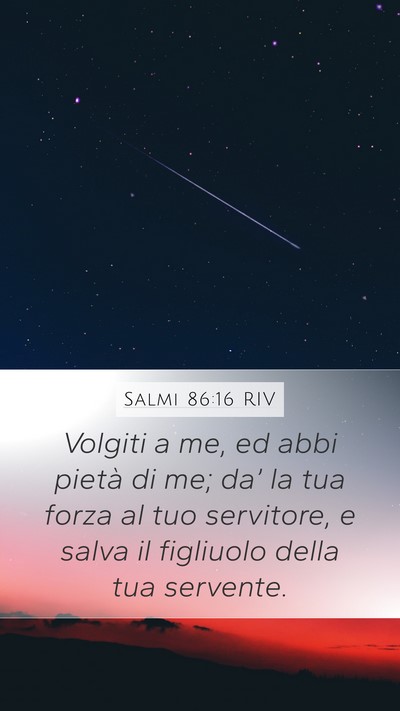 Salmi 86:16 RIV Bible Verse Image