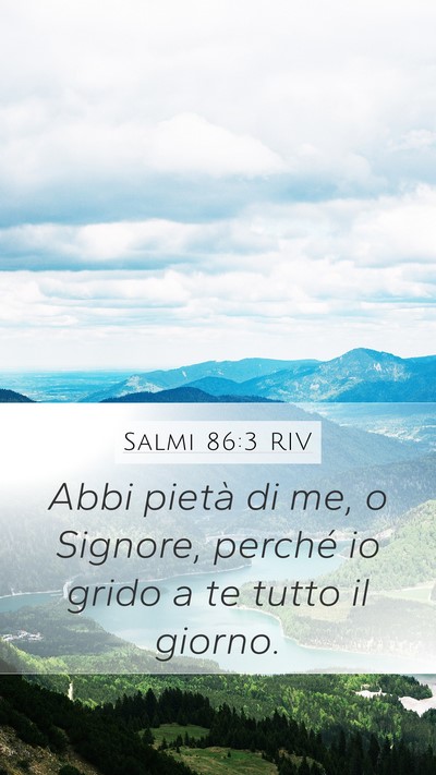 Salmi 86:3 RIV Bible Verse Image