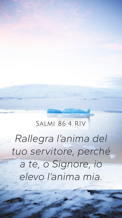 Salmi 86:4 RIV Bible Verse Image