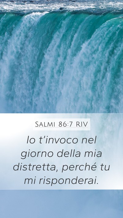 Salmi 86:7 RIV Bible Verse Image