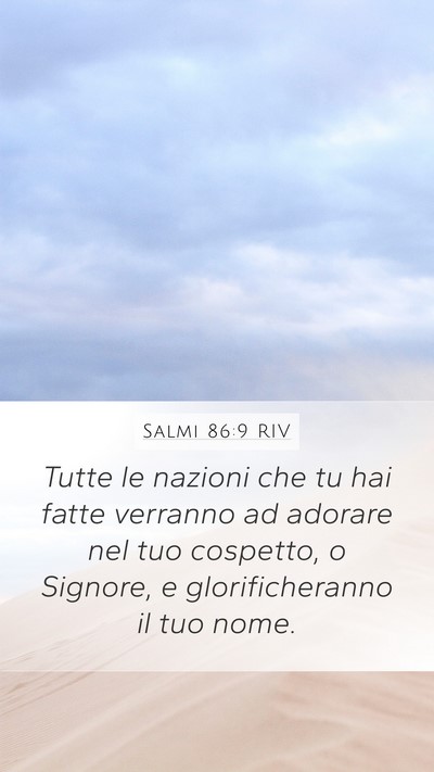 Salmi 86:9 RIV Bible Verse Image