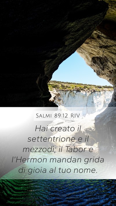 Salmi 89:12 RIV Bible Verse Image