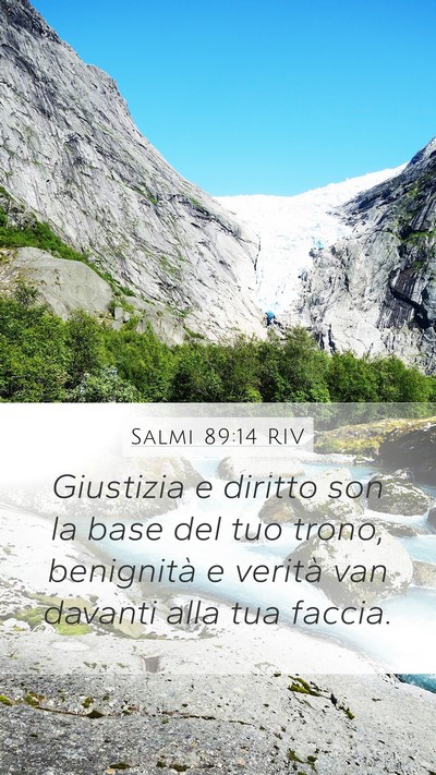 Salmi 89:14 RIV Bible Verse Image