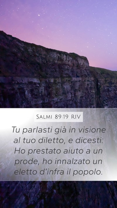 Salmi 89:19 RIV Bible Verse Image
