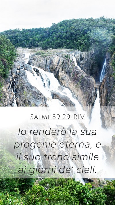 Salmi 89:29 RIV Bible Verse Image