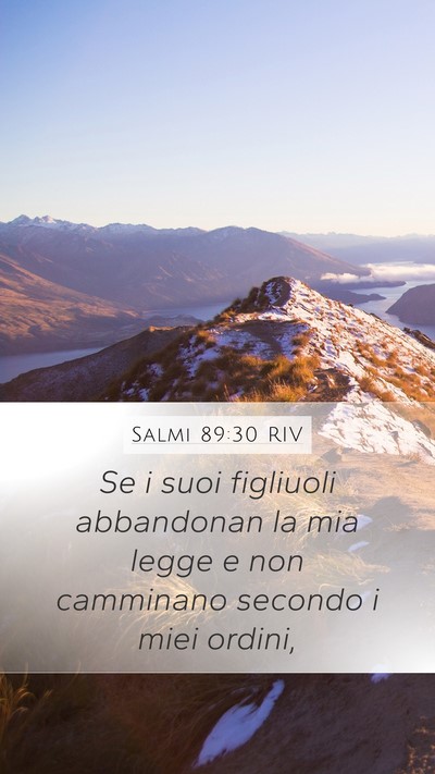 Salmi 89:30 RIV Bible Verse Image