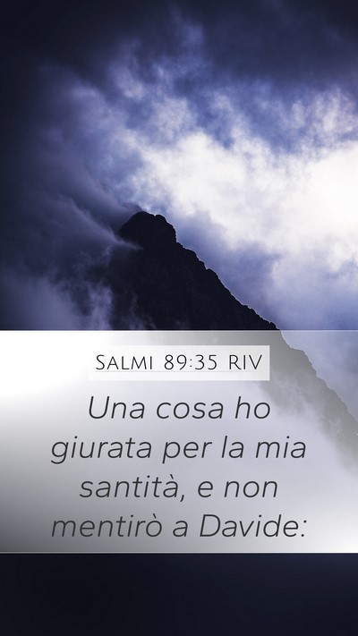 Salmi 89:35 RIV Bible Verse Image